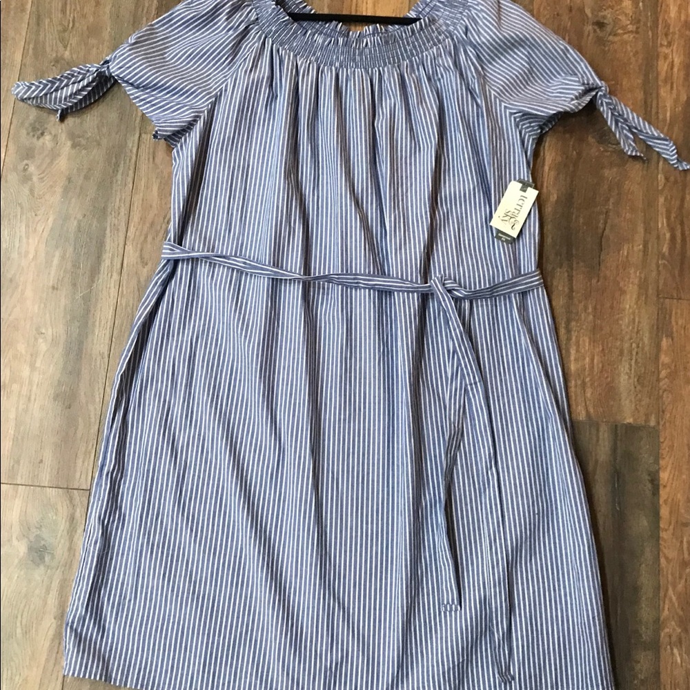 1x seersucker dress NWT